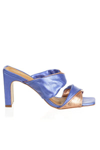 SHOES - Metallic Block Hell • Metallic Blue