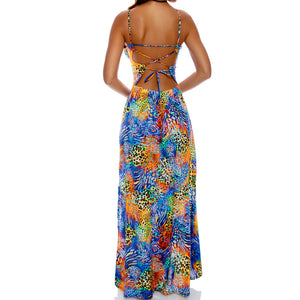 ISLA SALVAJE - Halter Ring Long Dress