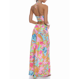 SHE'S CUTE - Double Loop Bandeau Long Dress