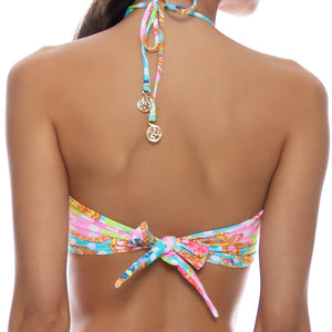 SHE'S CUTE - Ring Drawstring Bandeau Top