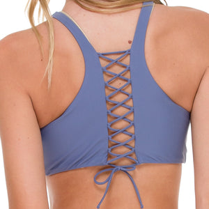 COSITA BUENA - High Neck Sporty Bra-WHC