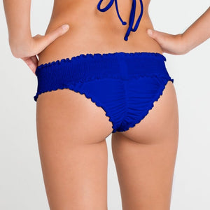 COSITA BUENA - Pucher Band Ruched Minimal Coverage Bottom-LBC