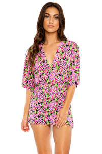 SEXY SEÑORITA - Short Tunic • Pink Black