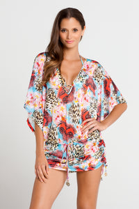 LA ISLA BONITA - Cabana V Neck Dress • Multicolor