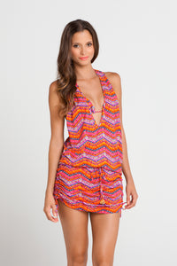 RON Y PARAISO - T Back Mini Dress • Multicolor