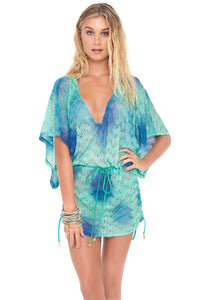 SIETE MARES - Cabana V Neck Dress • Multicolor