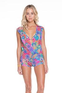 SUNBURST - Hoodie Romper • Multicolor