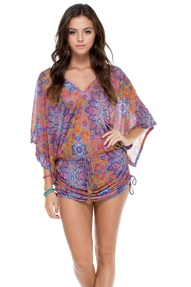 CANDELA - Cabana V Neck Dress • Multicolor