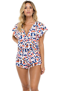 CIENFUEGOS - Backless Romper • Multicolor