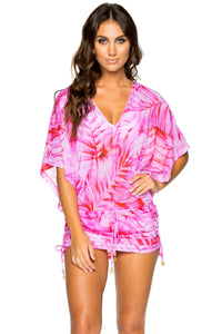 BAMBOLEO - Cabana V Neck Dress • Fuchsia