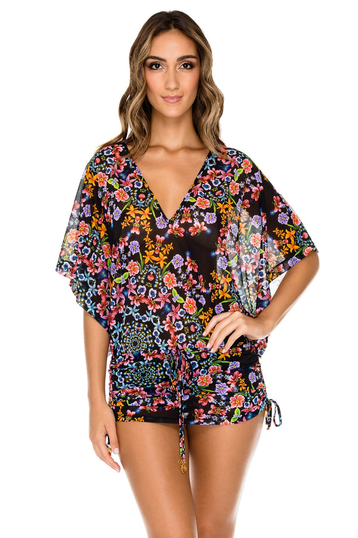 NOCHES DE SEVILLA - Cabana V Neck Dress • Multicolor