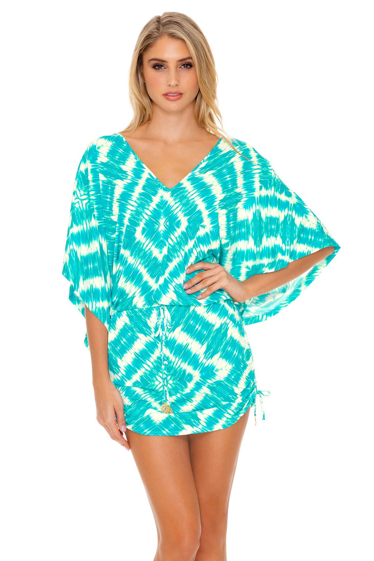 MERMAID WISHES - Cabana V Neck Dress • Multicolor