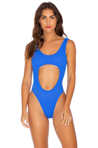 PURA CURIOSIDAD - Tank Open One Piece • Blue Lagoon