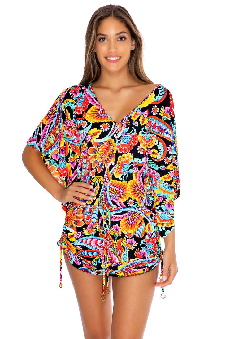 MOON NIGHTS - Cabana V Neck Dress • Multicolor