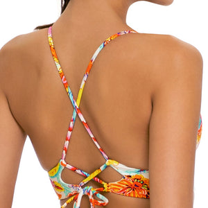 SUMMER LOVE - Cross Back Bustier Top