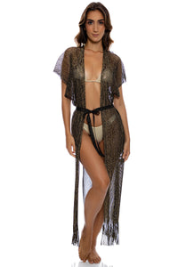 SIREN DREAM - Long Caftan • Black Gold