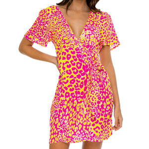 WILD SWEETHEART - Wrap Mini Dress