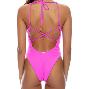 PLAYA VIBES - V Neck One Piece Bodysuit