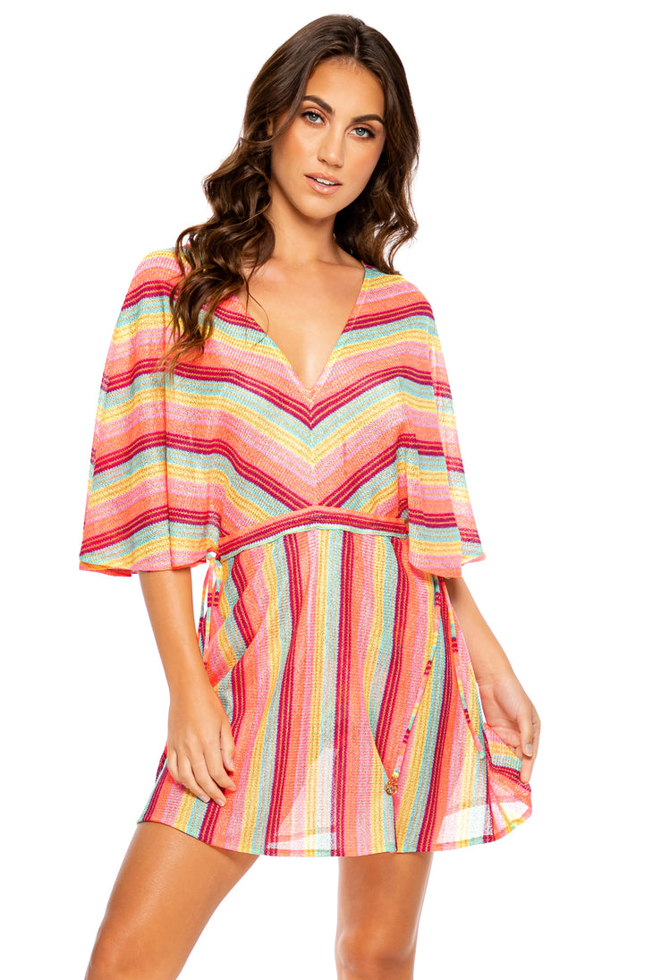 MUSE FEELS - Short Kimono • Multicolor