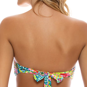 LULI ISLAND - Knot Bow Bandeau Top