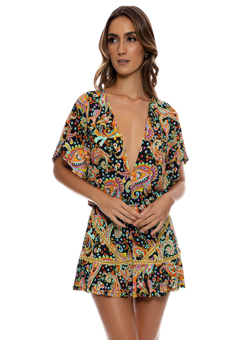 LULI GYPSY - Playera Ruffle Dress • Multicolor