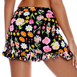 LULI'S SECRET GARDEN - Ruffle Sarong Mini Skirt