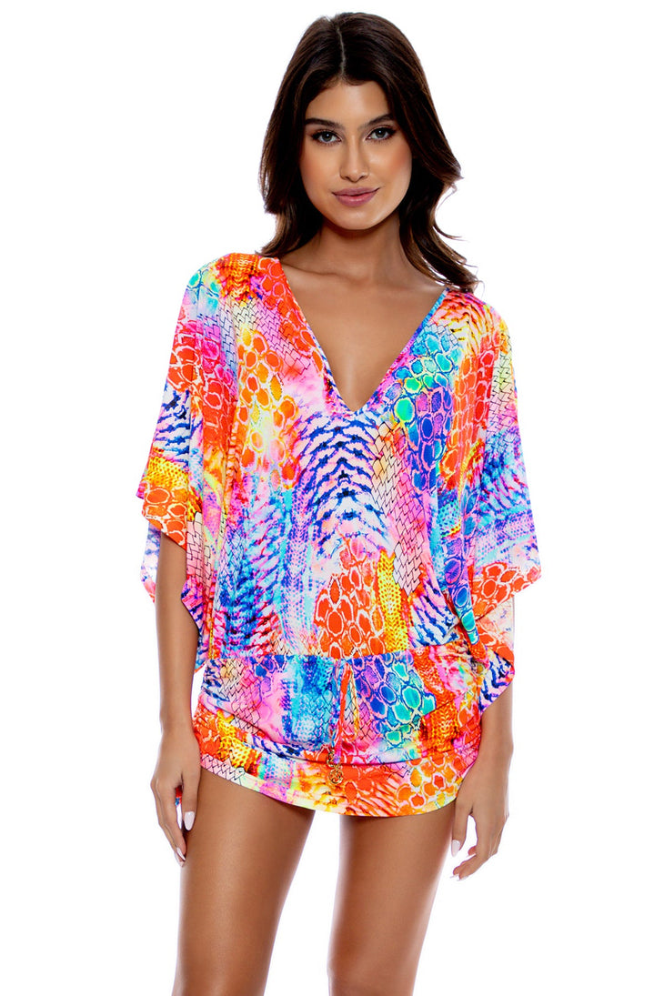 DANCING QUEEN - Cabana V Neck Dress • Multicolor