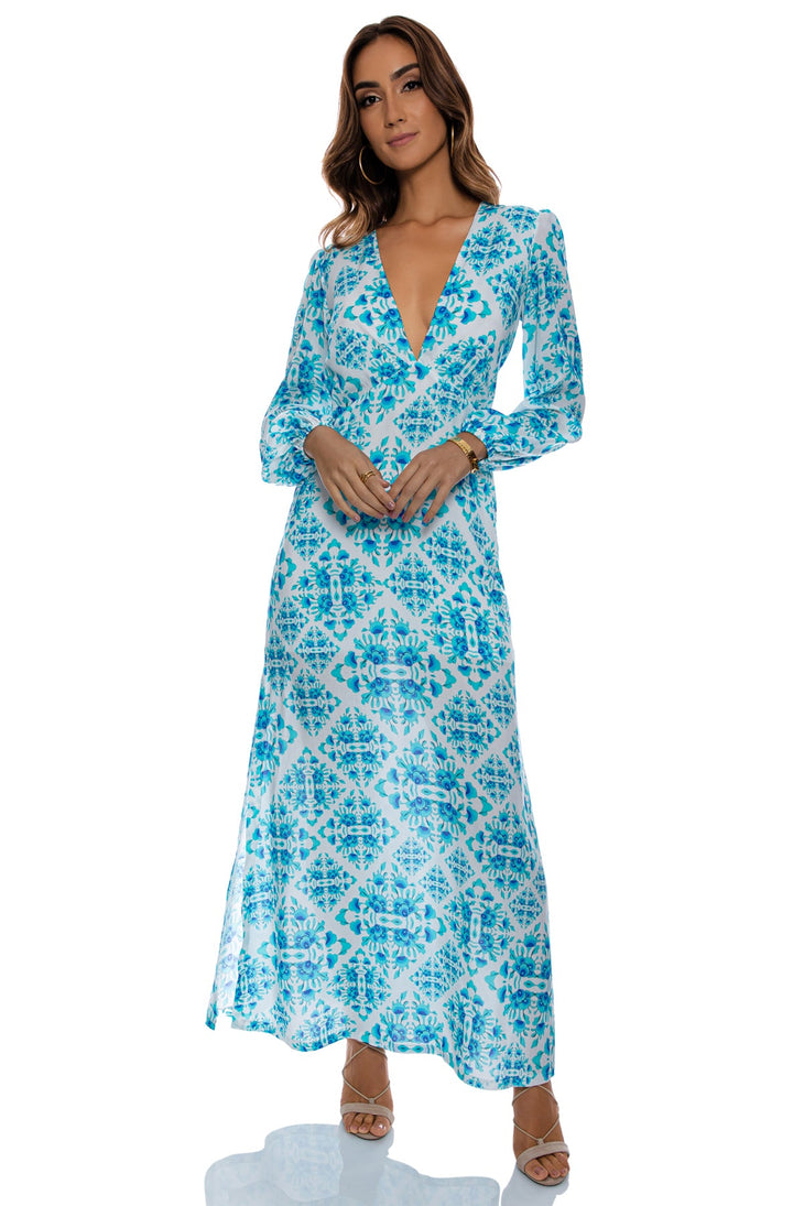 READY TO WEAR - Maxi Dress • Aqua