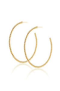 JEWELRY - Chelsea Beaded Hoops • Gold