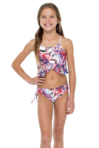 CIENFUEGOS - Ruffle Tankini Bikini • Multicolor